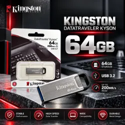 KINGSTON STEEL PEN DRIVE 64GB (6 MONTH WARENTY)