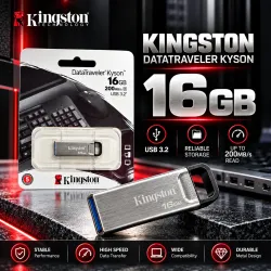 KINGSTON STEEL PEN DRIVE 16GB (6 MONTH WARENTY)