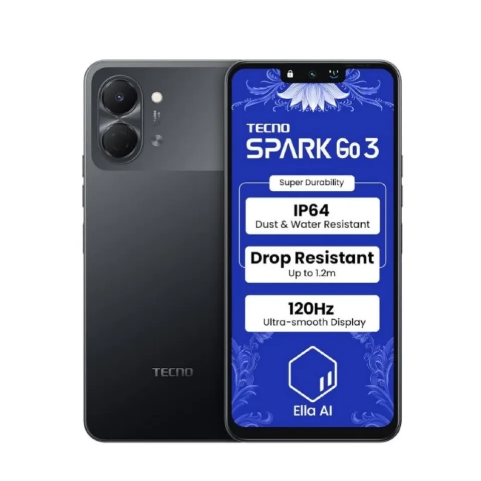 TECNO SPARK GO 3 (4GB 128GB INK BLACK/ GALAXY BLUE)