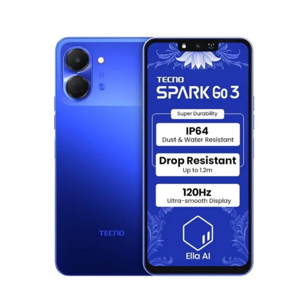 TECNO SPARK GO 3 (4GB 128GB INK BLACK/ GALAXY BLUE)