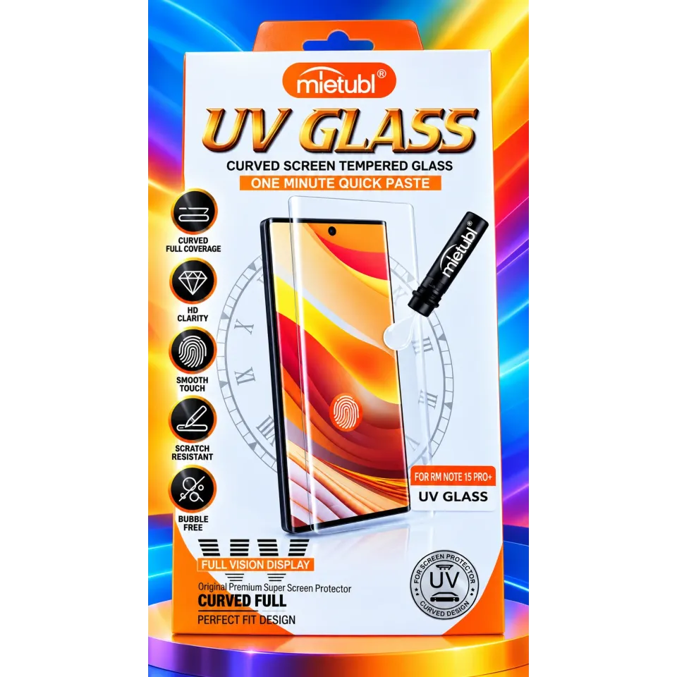 UV TEMPERED GLASS MI NOTE 15 PRO PLUS