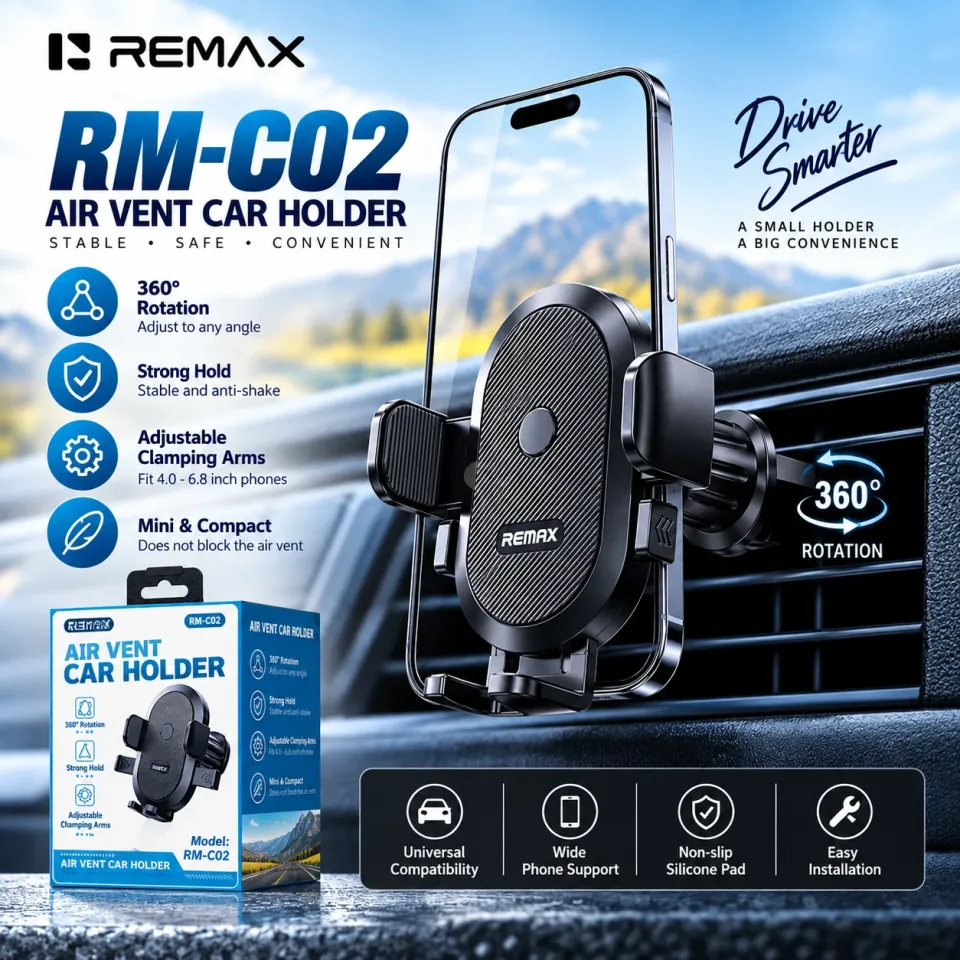 REMAX AIR VENT CAR HOLDER (RM-C02)