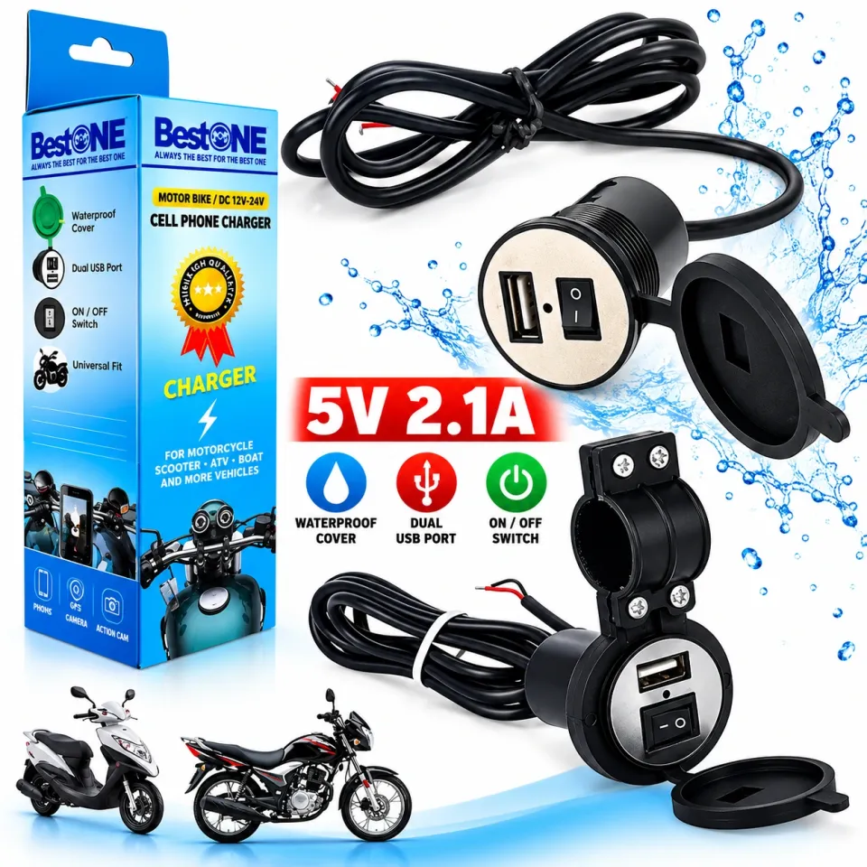 MOTOR BIKE USB CELL PHONE CHARGER (A-5)